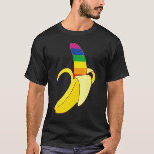 Banana Lgbt Flag Cute Support Gay Pride Bisexual T-Shirt