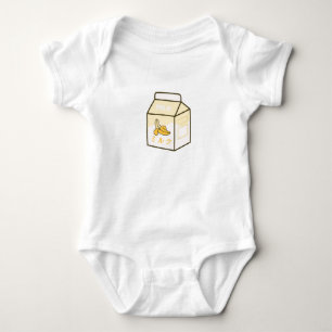 Banana Milk Kawaii Retro Japanese Banana Cows Baby Bodysuit
