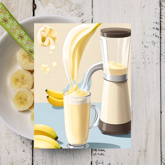 Banana Milkshake, carte postale de poste (Créateur téléchargé)