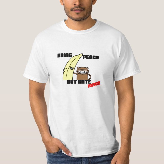 Banana Monkey Peace T-Shirt (Front)