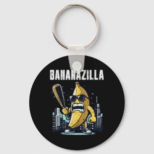 Banana Monster Bananazilla Funny Fruit Meme Men Ki Keychain