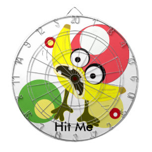 Banana Monster fruit illustration Dartboard