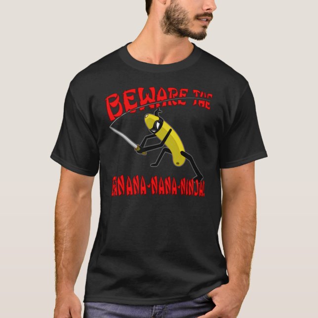 Banana-nana-Ninja! (Dark) T-Shirt (Front)