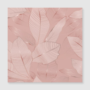 Banana, palm leaves: shiny copper.