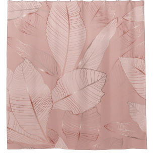Banana, palm leaves: shiny copper.