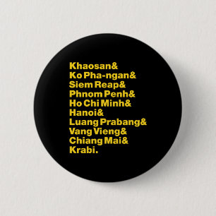 Banana Pancake Trail / Circuit 2 Inch Round Button