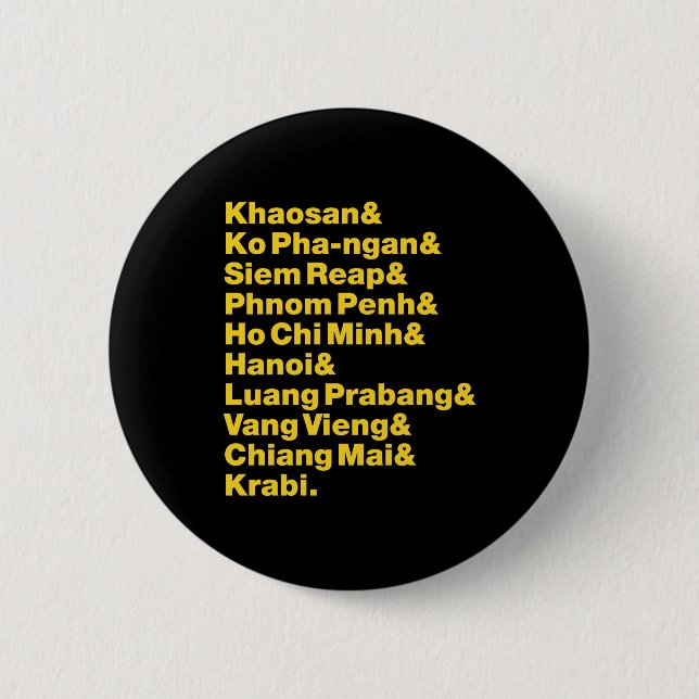Banana Pancake Trail / Circuit 2 Inch Round Button (Front)