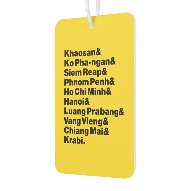 Banana Pancake Trail / Circuit Air Freshener (Left)