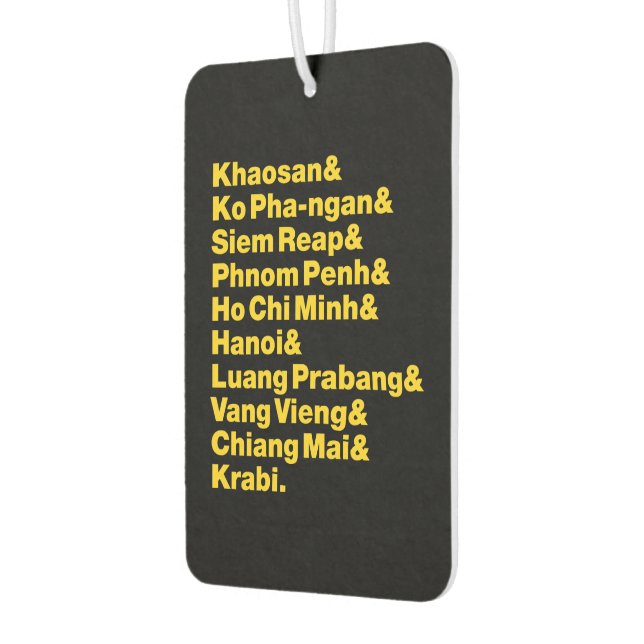 Banana Pancake Trail / Circuit Air Freshener (Left)