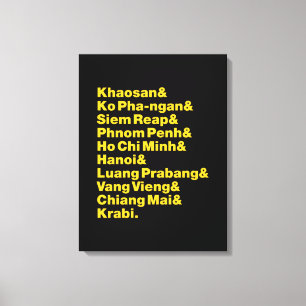 Banana Pancake Trail / Circuit Canvas Print