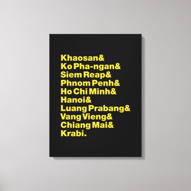 Banana Pancake Trail / Circuit Canvas Print (Front)