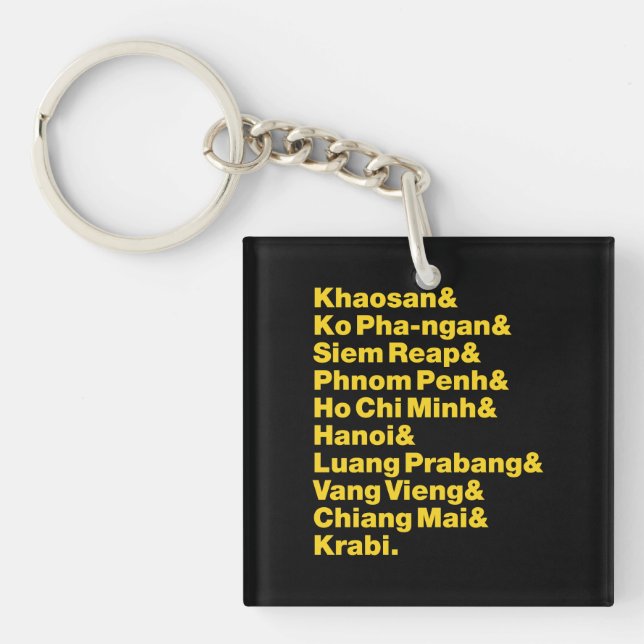 Banana Pancake Trail / Circuit Keychain (Front)