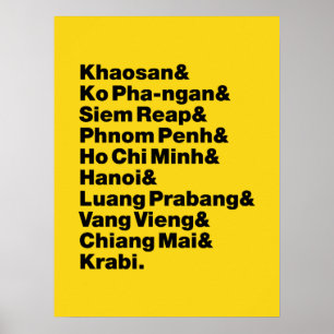 Banana Pancake Trail / Circuit Poster