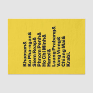 Banana Pancake Trail / Circuit Tissue Paper