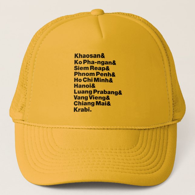 Banana Pancake Trail / Circuit Trucker Hat (Front)