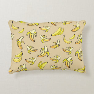 Banana Pattern Accent Pillow