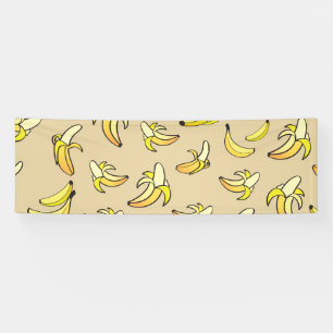 Banana Pattern Banner