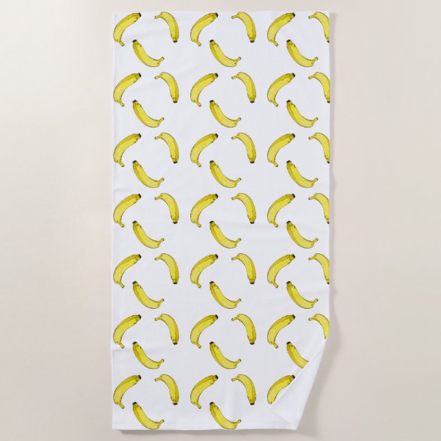 Banana Pattern Beach Towel (Front)