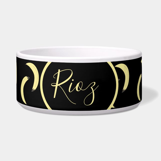 Banana Pattern Black Name   (Front)