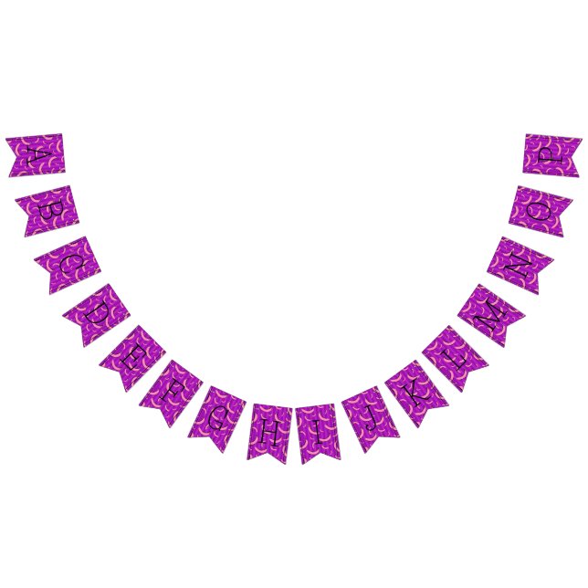 Banana Pattern bunting banner (All)