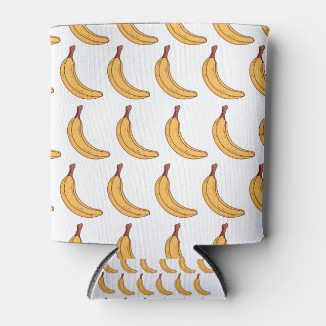 banana pattern can cooler (Front)