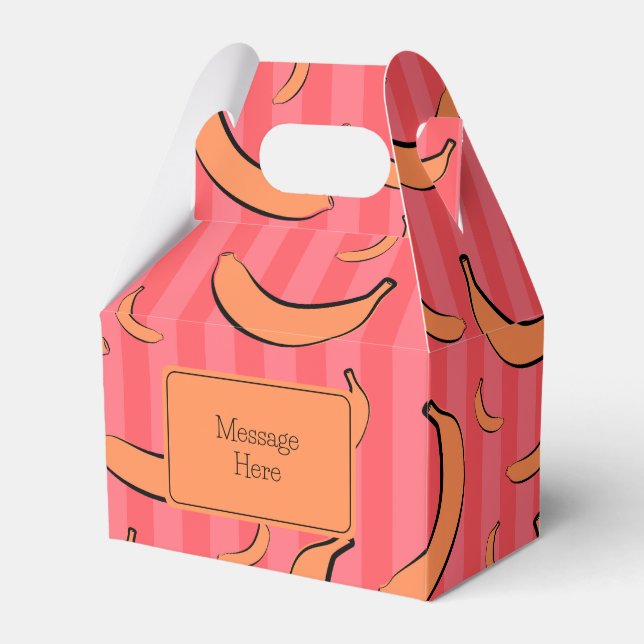 Banana Pattern Favour Box (Front Side)