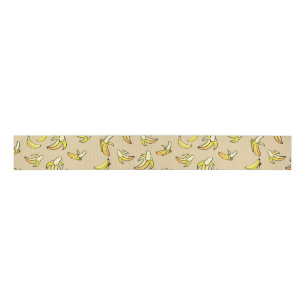 Banana Pattern Grosgrain Ribbon