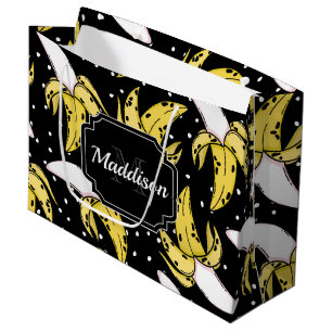 Banana Pattern Large Gift Bag