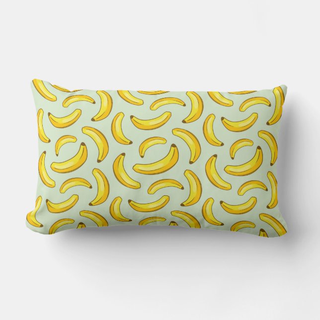 Banana Pattern Lumbar Pillow (Front)