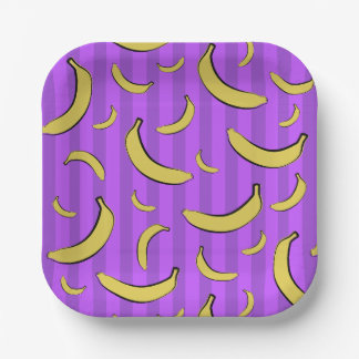 Banana Pattern Paper Plate