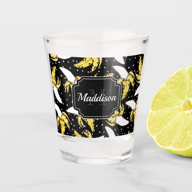Banana Pattern Shot Glass (Front)