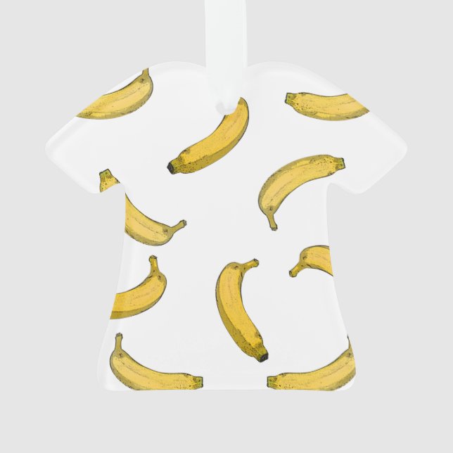 Banana pattern sketch version ornament (Back)