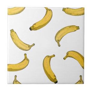 Banana pattern sketch version tile