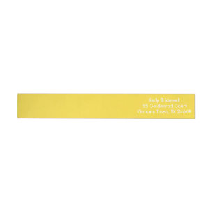 Banana Peel Cute Matching Colour Wrap Around Label