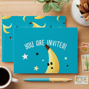 Banana peels polygon modern pattern envelope