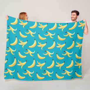 Banana peels polygon modern pattern fleece blanket