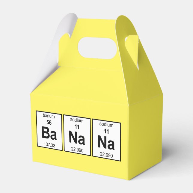 BaNaNa Periodic Table Favor Box (Front Side)