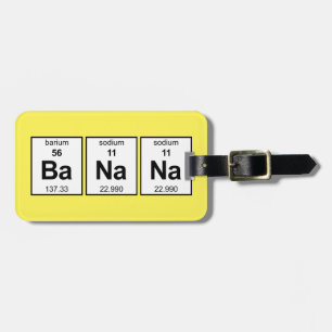 BaNaNa Periodic Table Luggage Tag
