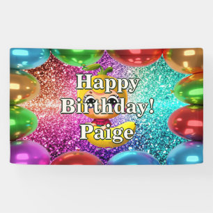 Banana Personalized character birthday banner