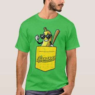 Banana Pocket Fruit Men Boys Women vintage T-Shirt