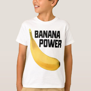 Banana Power Funny Yellow Riped Fruit Gift T-Shirt