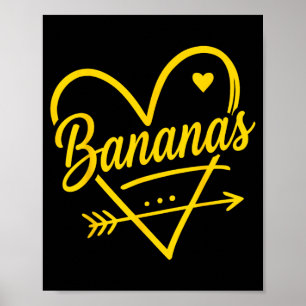 Banana Retro Humour Bananas Clic Men Women Kids 1 Poster
