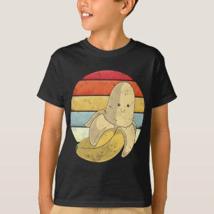 Banana Retro Vintage Sunset Cute Food Fruit Lover T-Shirt