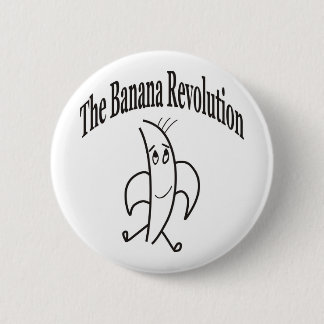 BANANA REVOLUTION 2 INCH ROUND BUTTON
