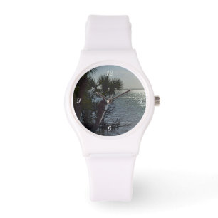 Banana River Palm Trees Painterly Watch