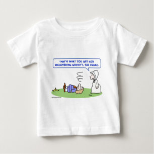 banana sir isaac newton gravity discovering baby T-Shirt