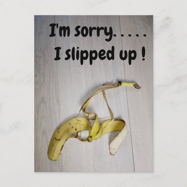 Banana skin postcard (Front)