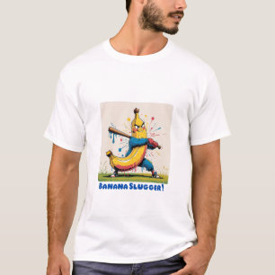 Banana Slugger - Bold Baseball Banana T-Shirt