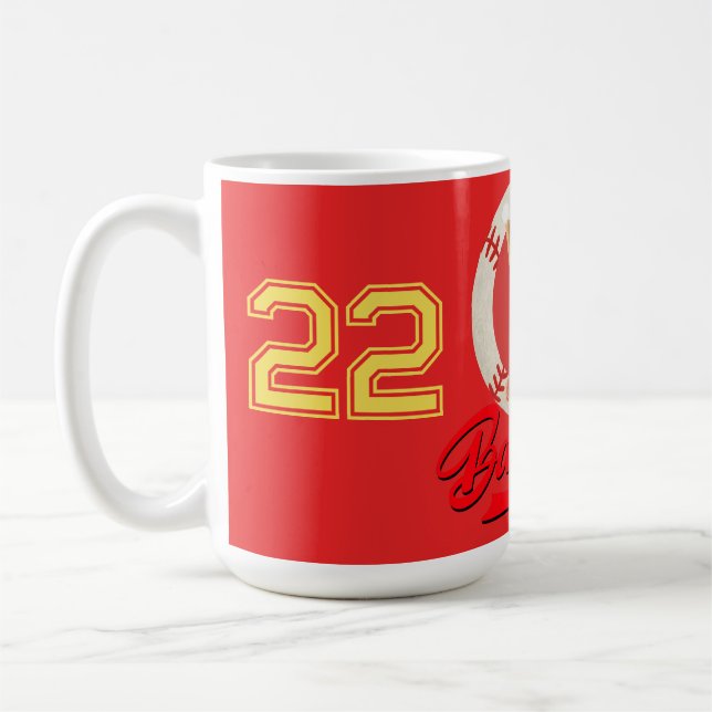 Banana Slugger Funny Baseball Custom Graphic  Coffee Mug (Left)