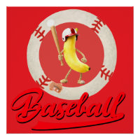 Banana Slugger Funny Baseball Custom Graphic